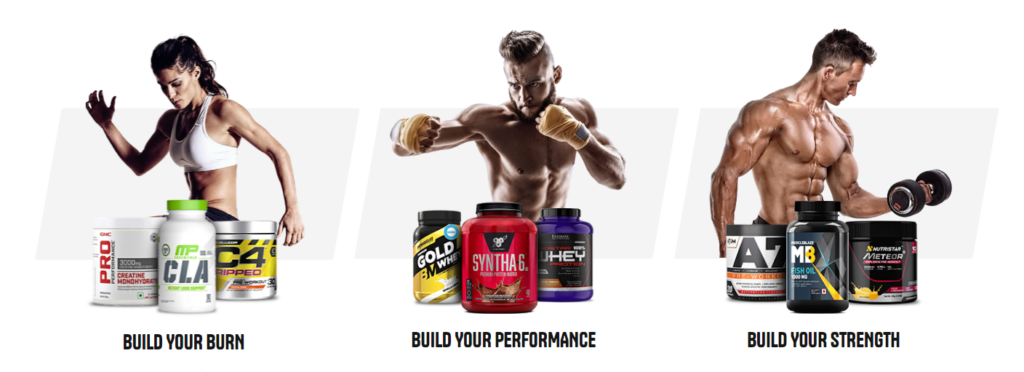 3 different people with supplements focused on goals